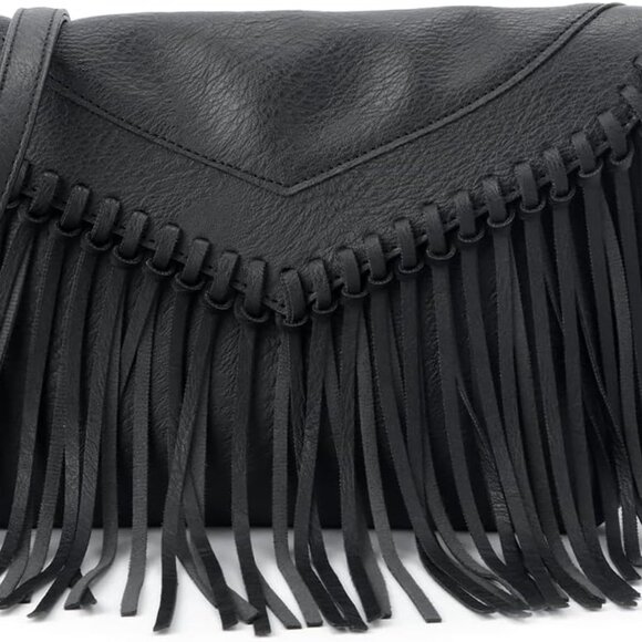 Handbags - Fringe Crossbody Purse for Women Western Cowgirl Purse Leather Tassel Fanny Pack